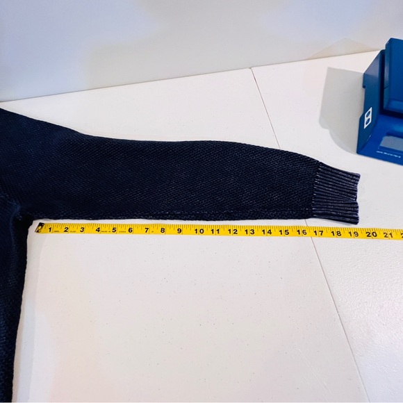 Thomas Sterling London New York Navy Crewneck Pullover Sweater Cotton Mens XL - Picture 7 of 8